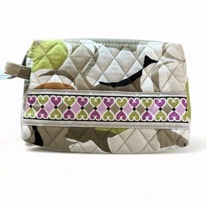 Vera Bradley Small Cosmetic Bag in Portobello Road Pattern, Lined Interior